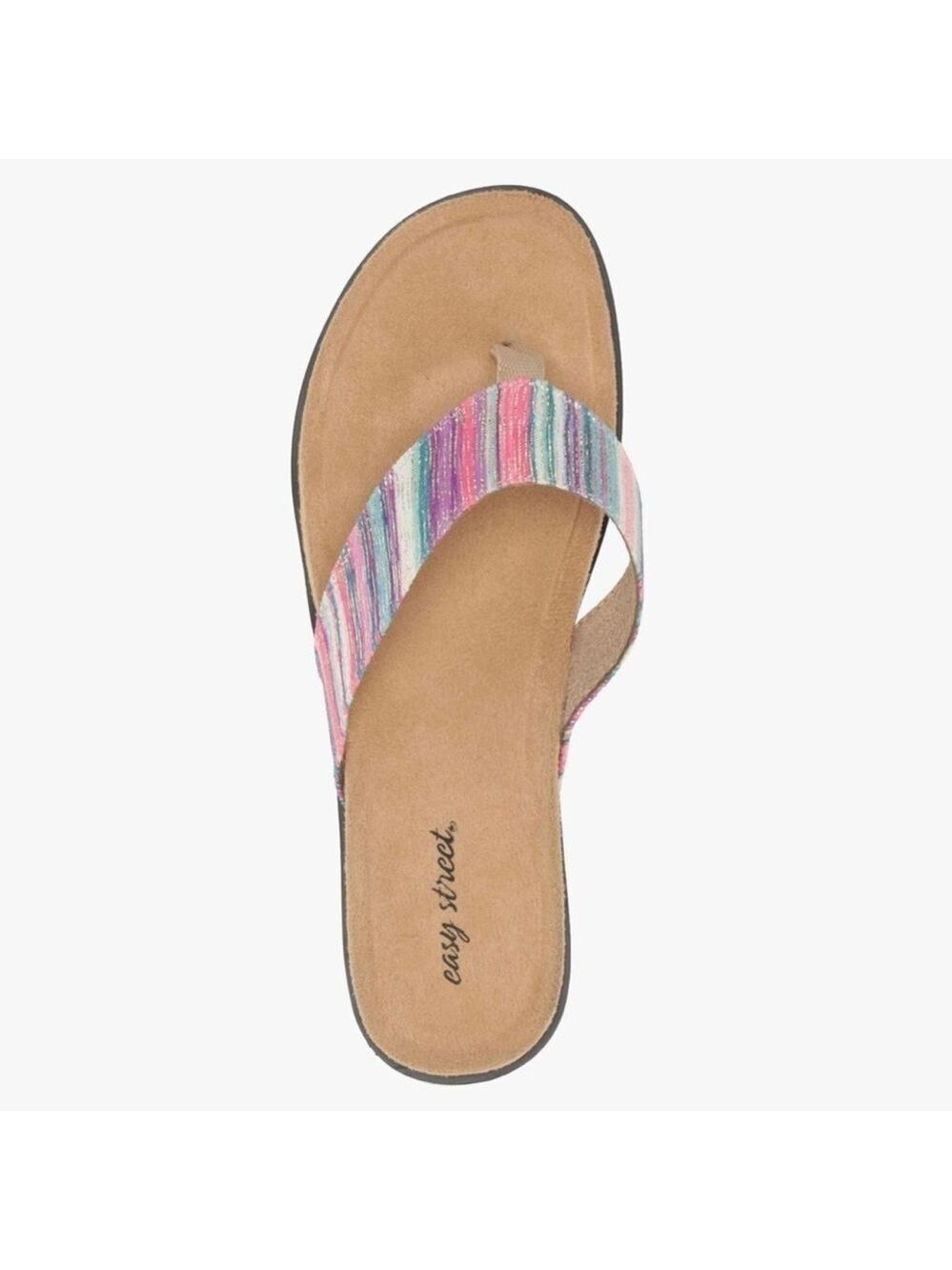 Easy Street Stevie Slip On Flats Thong Sandals - NWT